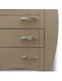 Mobile bagno classico sagomato legno tortora L.105 P.50