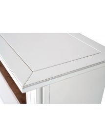 Libreria  a giorno legno massello fregi shabby bicolore 177x40x101