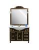 Mobile bagno legno barocco legno noce oro L.105 P.50