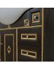 Mobile bagno legno barocco legno noce oro L.105 P.50