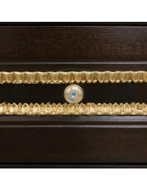 Mobile bagno legno barocco legno noce oro L.105 P.50