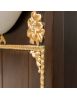 Mobile bagno legno barocco legno noce oro L.75 P.50