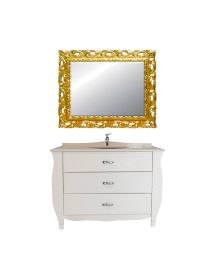 Mobile bagno classico legno bianco shabby chic L.120 P.60