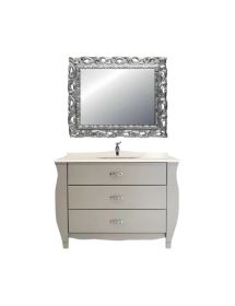 Mobile bagno classico legno grigio shabby chic L.120 P.60