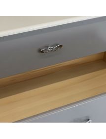 Mobile bagno classico legno grigio shabby chic L.120 P.60