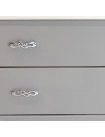 Mobile bagno classico legno grigio shabby chic L.120 P.60