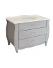 Mobile bagno classico legno grigio shabby chic L.120 P.60