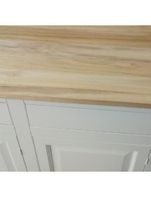 MOBILI 2G - Credenza napoletana shabby chic 3 porte 3 cassetti in legno bicolore povera L.150 x P.45 H.98