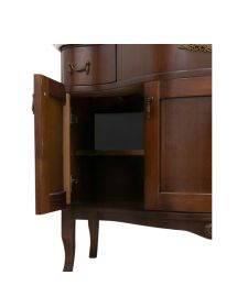 Mobile bagno classico con colonna legno tinta noce L.110 P.60
