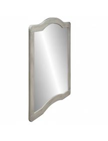 MOBILE BAGNO LEGNO SHABBY BIANCO PATINATO ARGENTO L.110 P.60