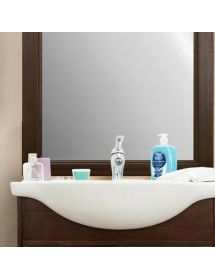 MOBILE BAGNO LEGNO ARTE POVERA TINTA NOCE L.75 P.50