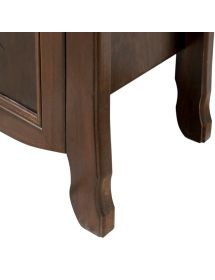 MOBILE BAGNO CLASSICO LEGNO SAGOMATO NOCE L.105 P.50