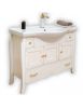 MOBILE BAGNO LEGNO SHABBY AVORIO ANTICATO L.105 P.50