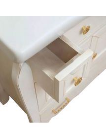 MOBILE BAGNO LEGNO SHABBY AVORIO ANTICATO L.105 P.50