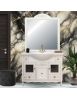 MOBILE BAGNO LEGNO SHABBY AVORIO ANTICATO L.105 P.50