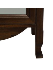 Colonna mobile bagno arte povera legno tinta noce 70x35x82