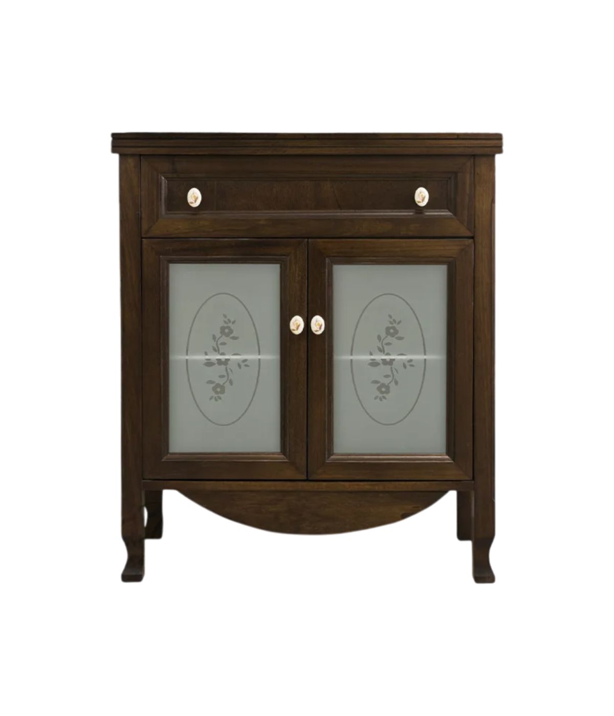 Colonna mobile bagno arte povera legno tinta noce 70x35x82