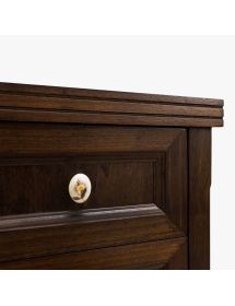 Colonna mobile bagno arte povera legno tinta noce 35x35x81