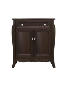 Colonna mobile bagno arte povera legno tinta noce 73x35x83