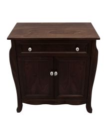 Colonna mobile bagno arte povera legno tinta noce 73x35x83