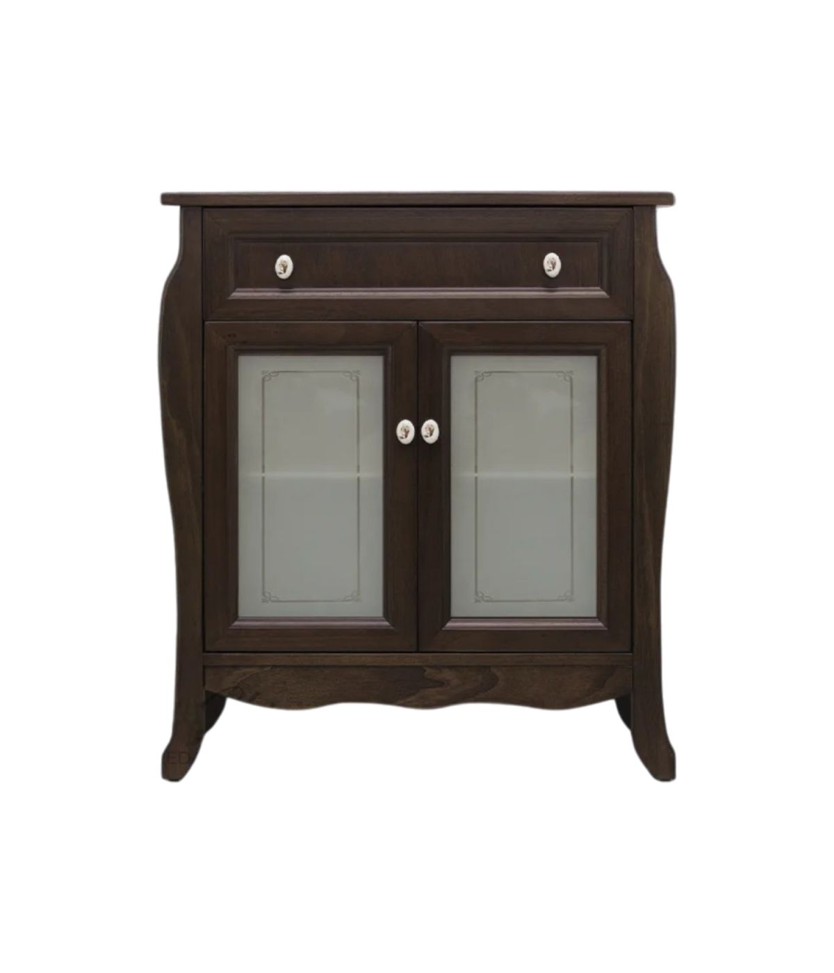 Colonna mobile bagno arte povera legno tinta noce 73x35x83