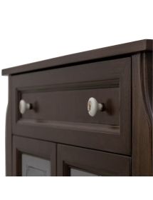 Colonna mobile bagno arte povera legno tinta noce 73x35x83