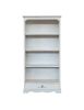 Libreria shabby legno bianco anticato decoro cuore 94x36x189H
