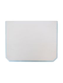 Comodino 3 cassetti legno shabby bianco anticato decori cuore 51x40x66