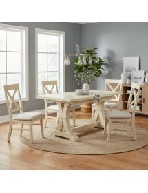 Tavolo fratino allungabile legno arte povera vari colori 160x85 180x85 180x100 (66)