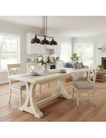 Tavolo fratino allungabile legno arte povera vari colori 160x85 180x85 180x100 (66)