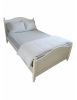 Letto matrimoniale shabby legno bianco anticato 175x212X112