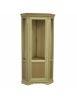 Vetrina angolo legno classico 1 porta grezzo L.76 X 76 H.215