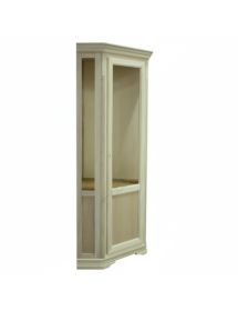 Vetrina angolo legno classico 1 porta grezzo L.76 X 76 H.215