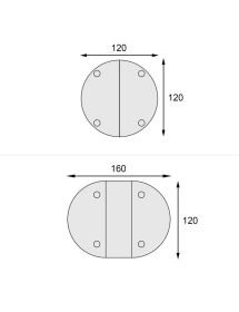 TAVOLO ROTONDO ALLUNGABILE LEGNO GREZZO DIAMETRO 120X120H.80