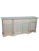 Credenza 4 porte 4 cassetti Legno grezzo 200x45x93