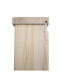 Cristalliera legno arte povera 2 ante 2 cassetti intarsio L.135 P.50 H.208