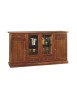 MOBILI 2G - MADIA CREDENZA 4 PORTE LEGNO TINTA NOCE L.205 P.49 H.113 VISTA FRONTALE