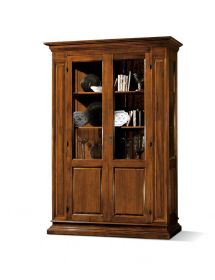 Vetrina classica 2 ante legno grezzo L.155 P.48 H.215