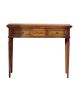 CONSOLLE CLASSICA IN LEGNO 2 CASSETTI INTARSIATA FINITURA BASSANO L.100 P.37 H.80
