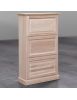 SCARPIERA CLASSICA IN LEGNO 3 RIBALTE GREZZO L.80 P.30 H.130 (1219)