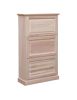 SCARPIERA CLASSICA IN LEGNO 3 RIBALTE GREZZO L.80 P.30 H.130 (1219)