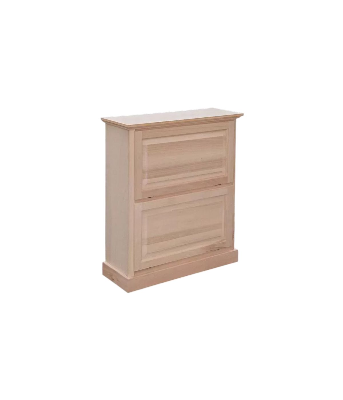 SCARPIERA CLASSICA IN LEGNO 2 RIBALTE GREZZO L.80 P.30 H.93 (1216)