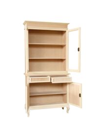 Cristalliera 2 ante legno arte povera grezzo L.105 P.42 H.205