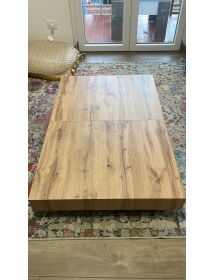 Tavolino trasformabile moderno allungabile piano rovere rustico gam...