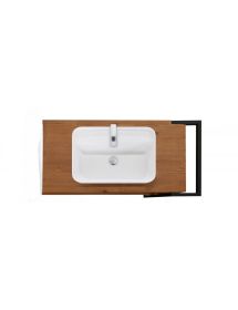 MOBILE BAGNO COMPLETO INDUSTRIAL CORTINA LEGNO ABETE 132X54X83