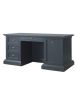 Scrivania classica 4 cassetti 1 porta legno grigio 170X80x80
