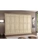Armadio 6 porte classico in legno shabby vari colori 300x61x240