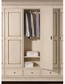 Camera da letto completa legno shabby chic avorio patinato