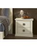 Gruppo 1 Cassettiera 2 Comodini legno arte povera bianco invecchiato