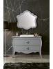 Mobile bagno completo legno shabby grigio 117x54x83 CM